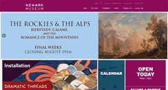 Desktop Screenshot of newarkmuseum.org